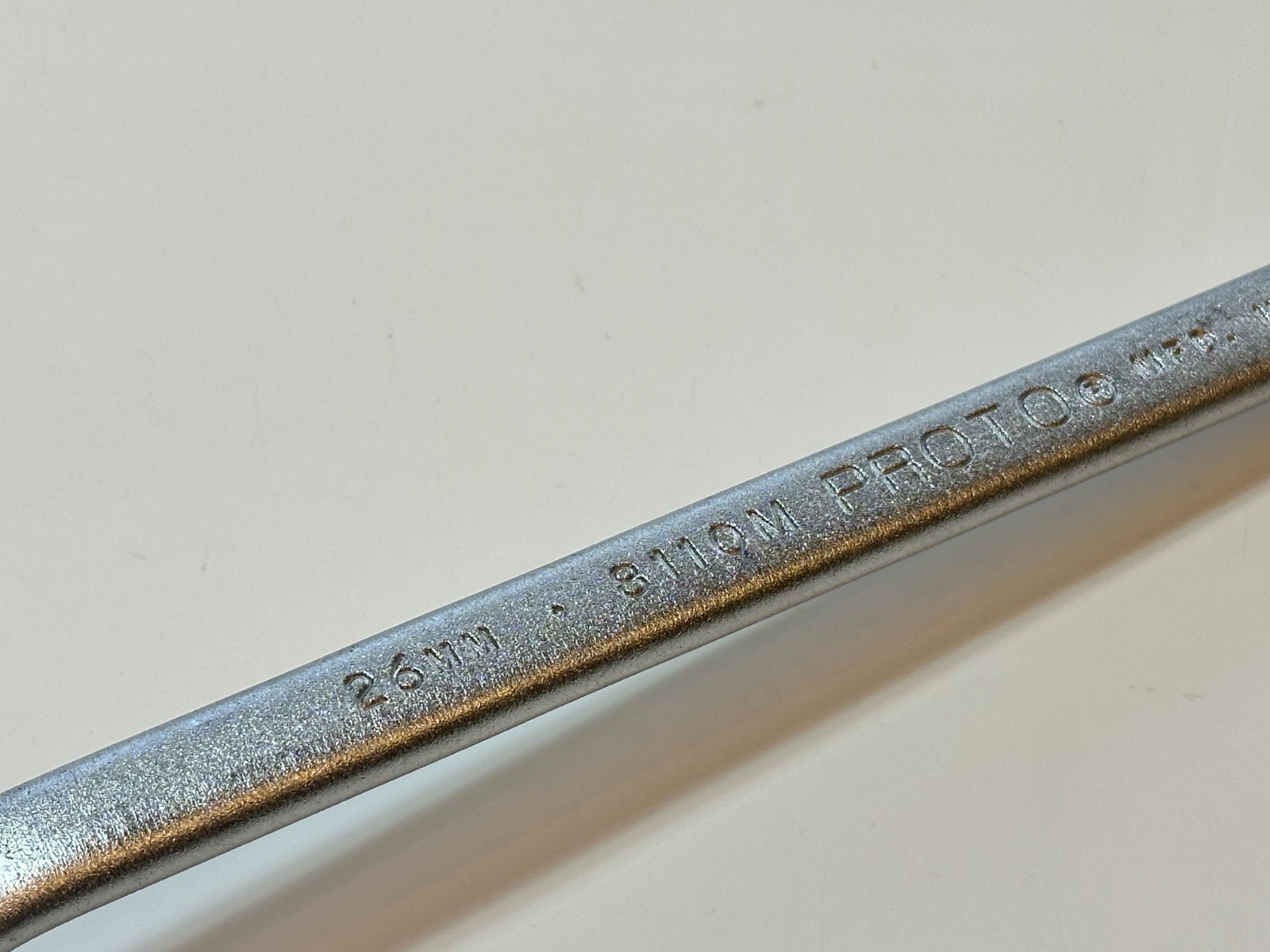 NEW PROTO Tools USA 24mm x 26mm 8110M Metric Deep Offset Box End Wrench 12-Point
