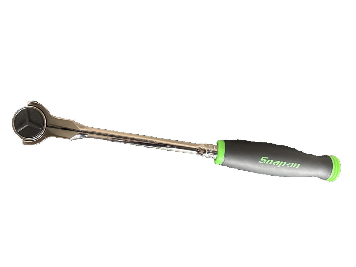 Snap-on Tools GREEN 3/8″ Drive Round Head Swivel Ratchet FHNF100G NEW USA