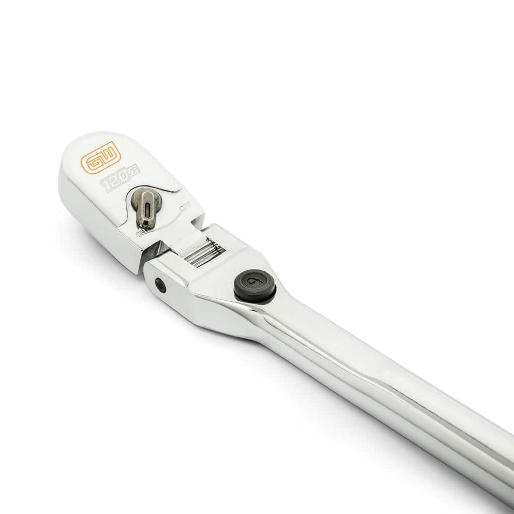 1/4 In. Drive 120XP Dual Material Handle Locking Flex Head Ratchet 9 In.