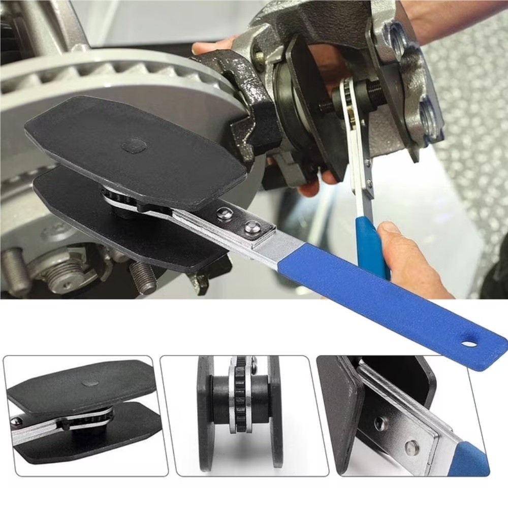Car Ratchet Brake Piston Spreader Wrench Caliper Pad Install Tool Press Ratchet