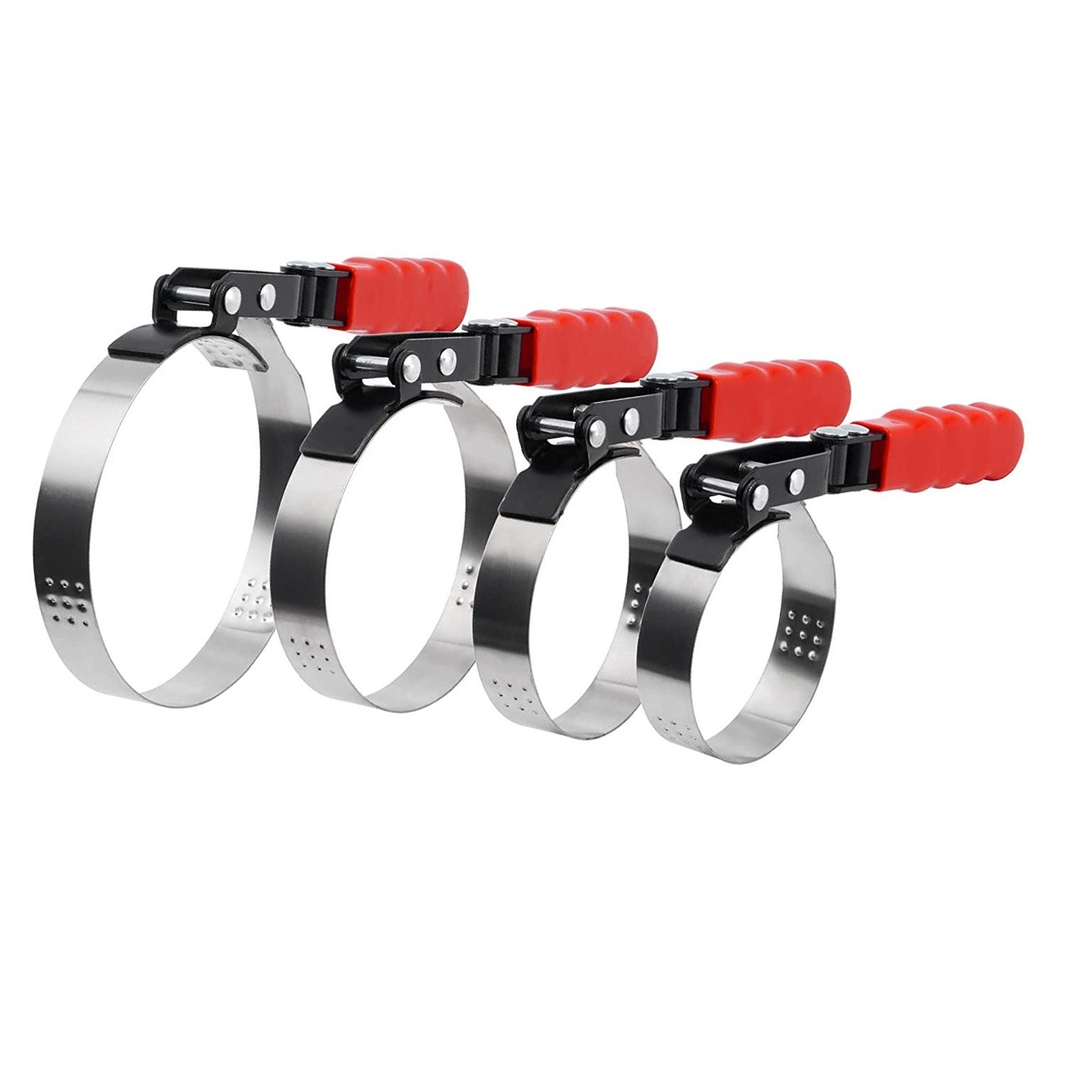 4PCS Swivel Oil Filter Wrench Remover Removal Installer Set 2-3/4″ – 5-1/4″ New