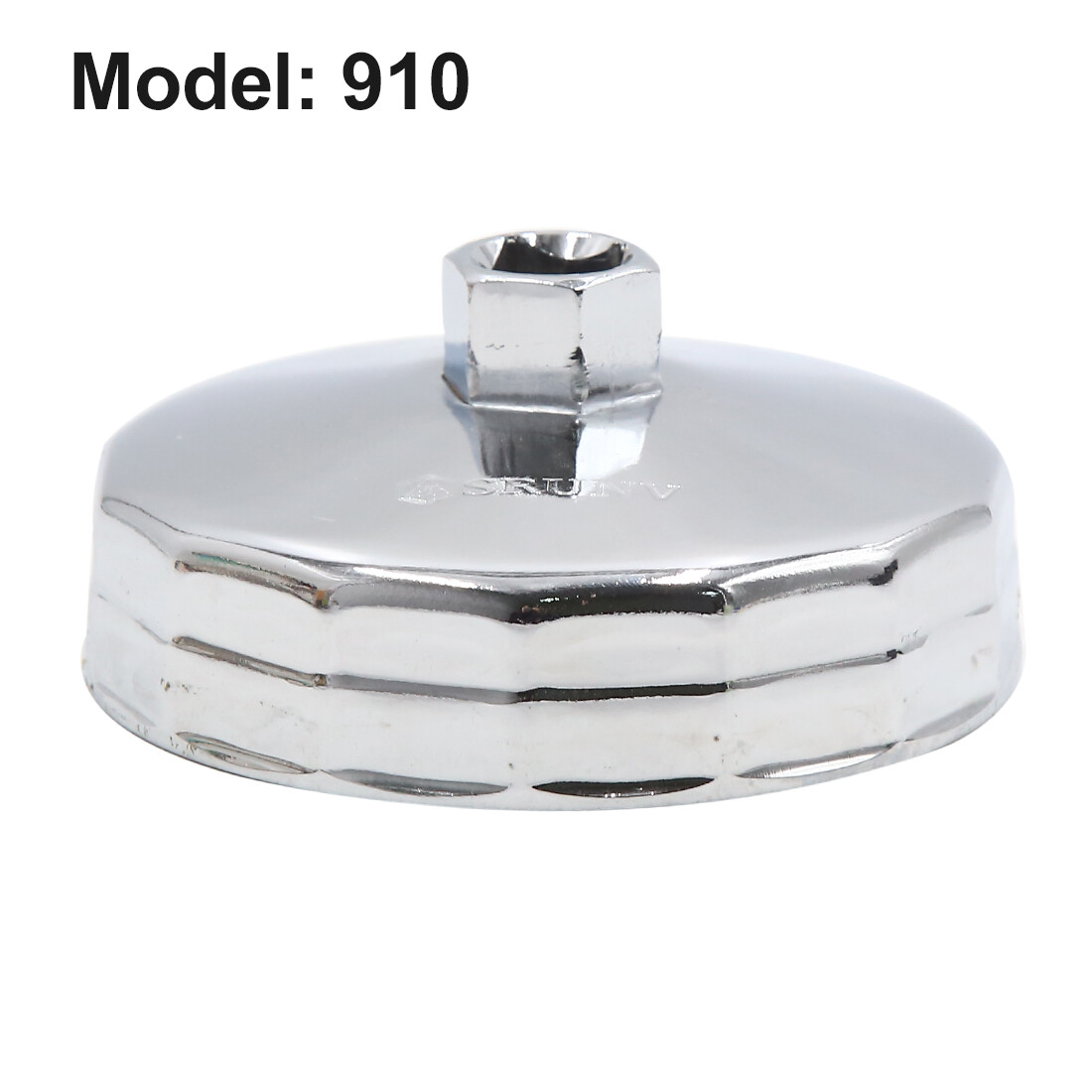 93-94mm 15 Flutes Silver Tone Car Oil Filter Cap Wrench Socket Remover Tool