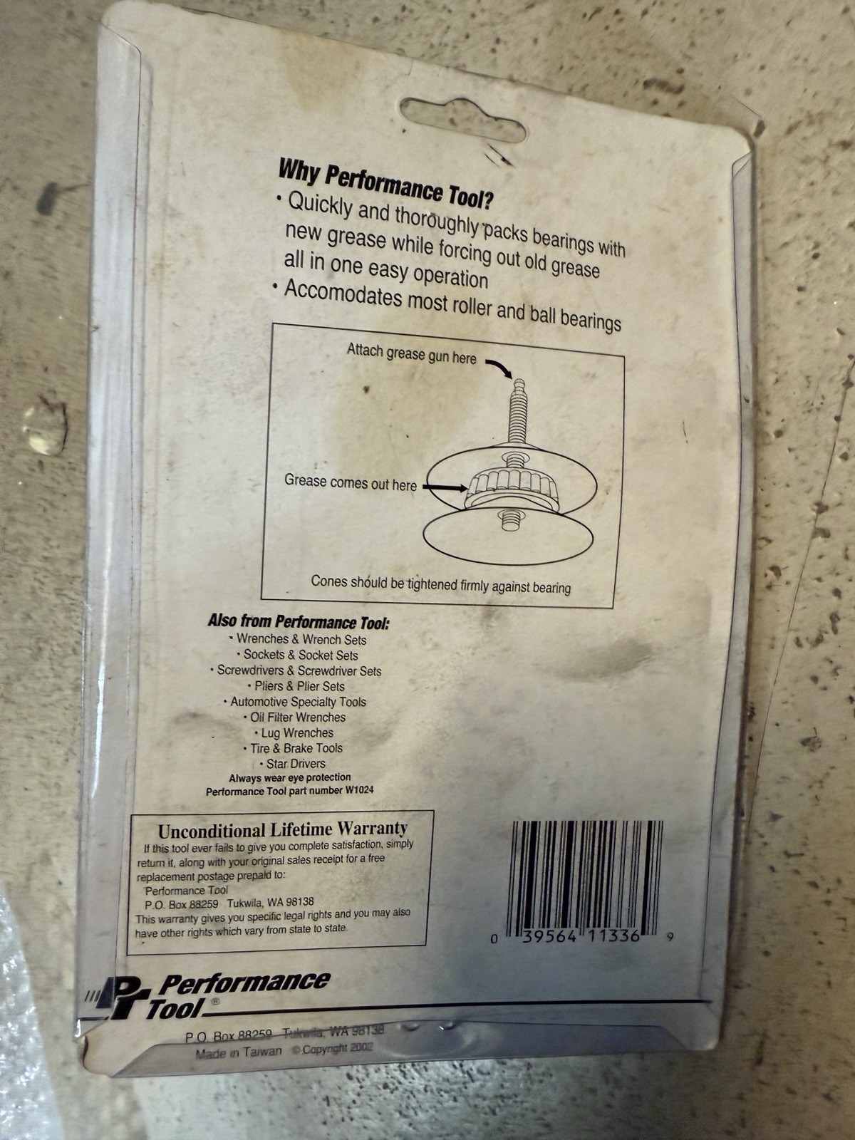 Performance Tool W1218 Universal Bearing Packer