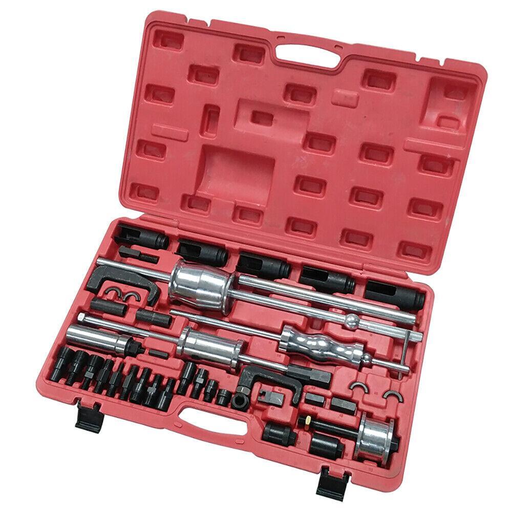 40pcs Universal Diesel Injector Extractor Remover Slide Hammer Puller Rail