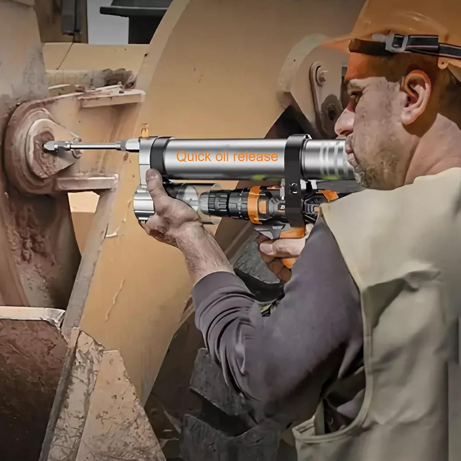 Grease Gun Adapter,Convert Pneumatic Tool, Cordless Drills and Impact Drivers
