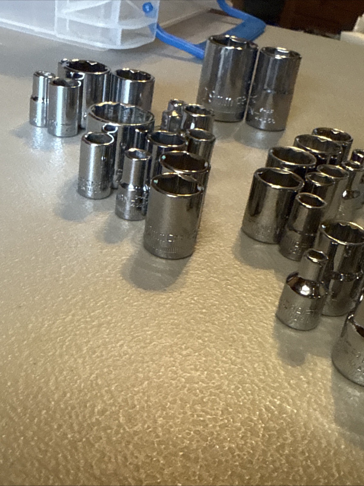 Vtg Craftsman Socket Lot Of 48 1/4” 3-8” 1-2” 6/12pt H-G-V-EE-S-AF SAE Metric
