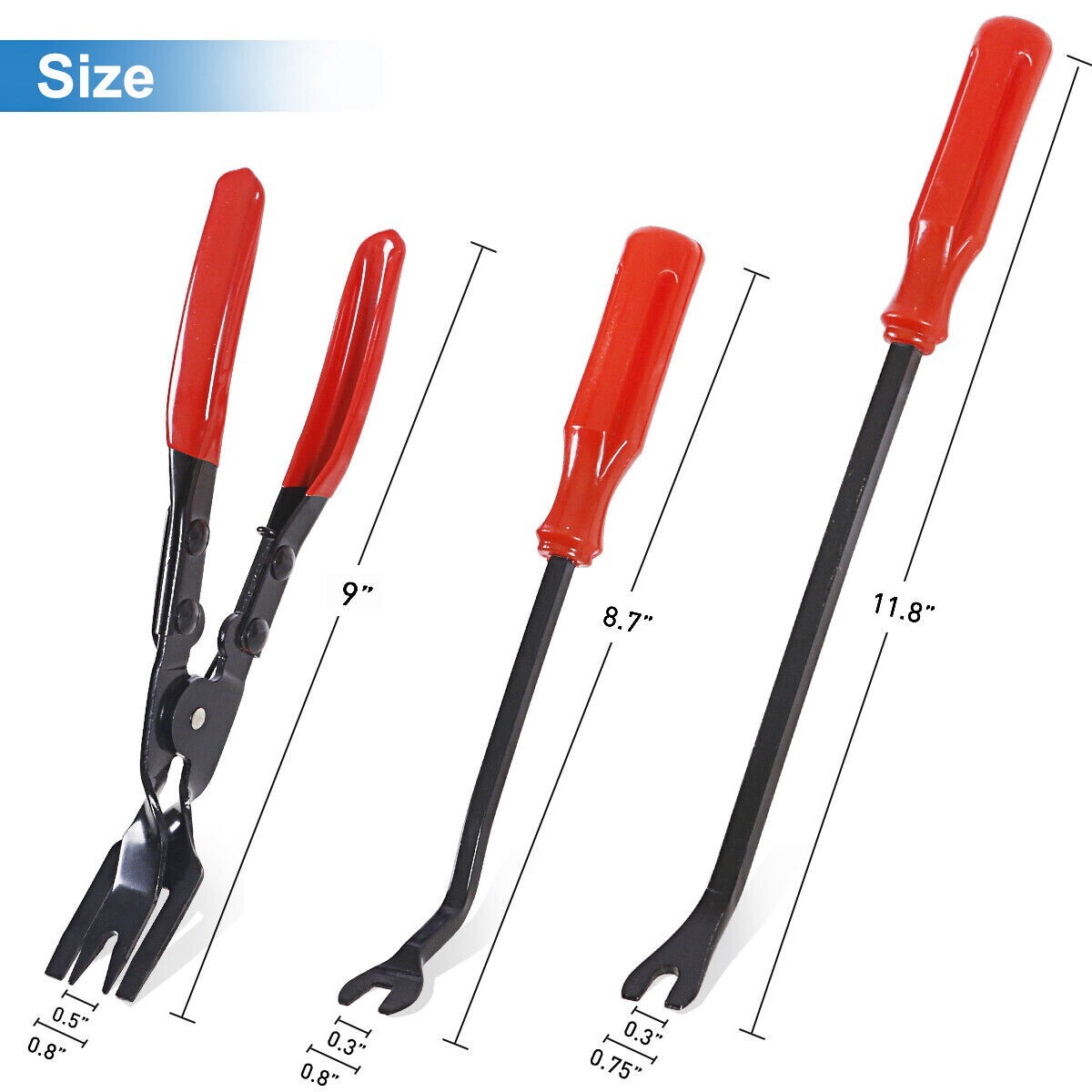 Clip Pliers Set And Fastener Remover Auto Upholstery Repair Kit With Storage Bag