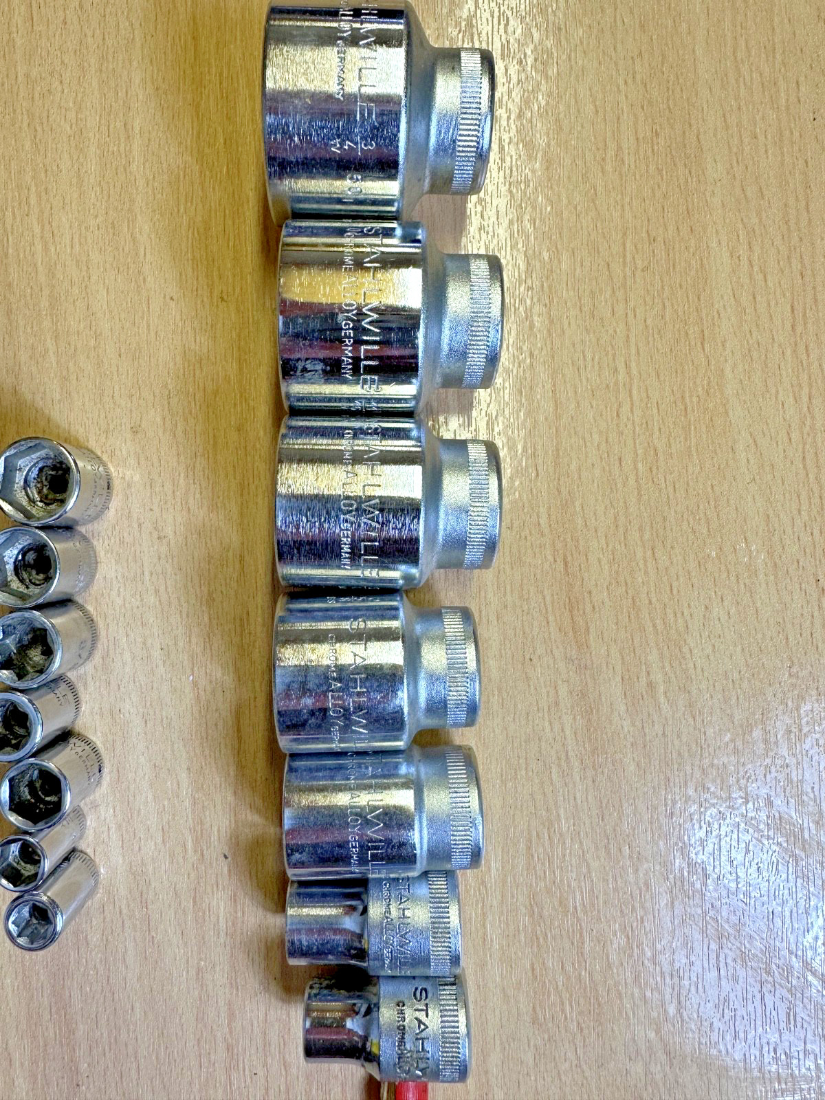 Stahlwille Imperial Sockets 7 x 1/2 inch drive 7 x 1/4 inch drive