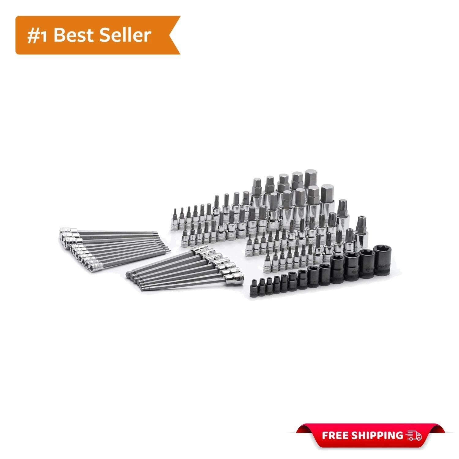 84 Pc. Master SAE/Metric Hex And Torx Bit Socket Set – 80742