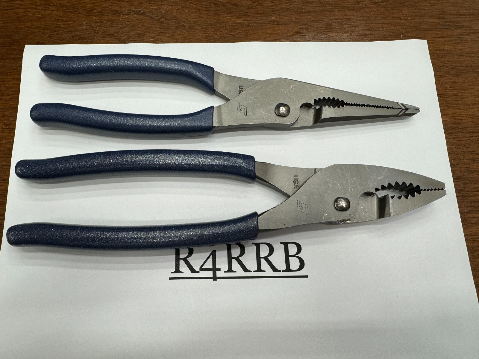 Snap-on Tools NEW POWER BLUE Soft Grip LONG LEVERAGE Plier Lot Set LN47ACF 49ACF