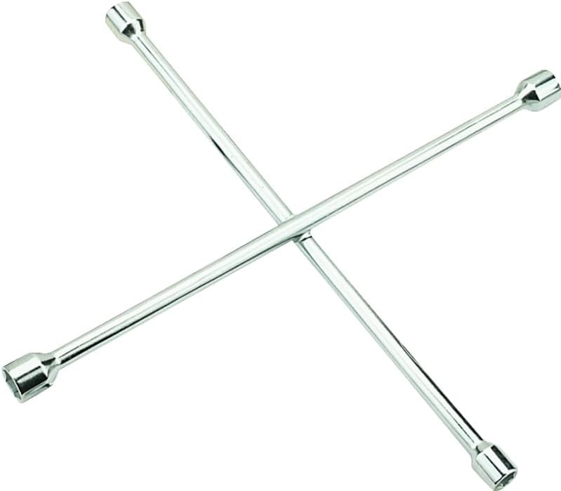 Harden Lug Nut Wrench -14″ 4 Way Tire Iron for Changing – Heavy Duty Forged