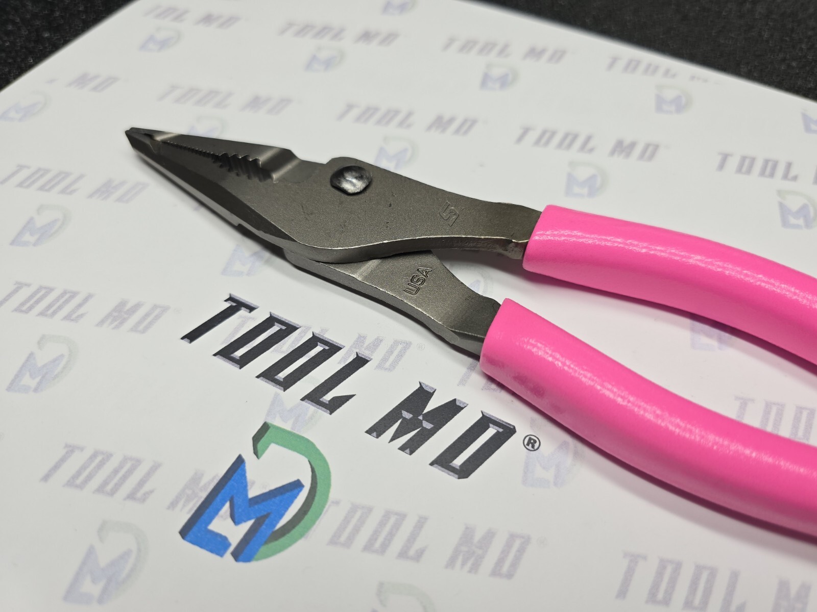Snap-on Tools USA NEW HOT PINK 7″ Talon Grip Long Nose Slip Joint Pliers LN46ACF