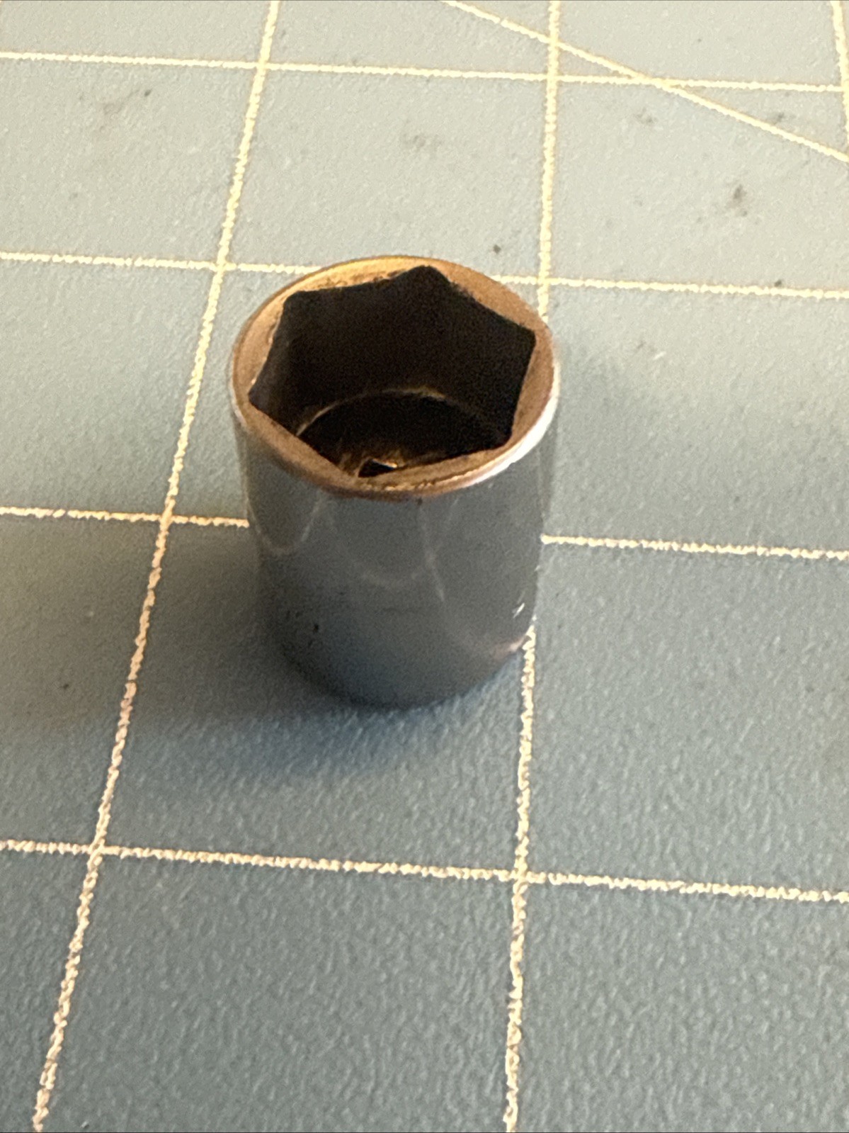 1985 Snap On 1/4″ Drive 9/16″ 6PT SAE Shallow Chrome Socket USA TM18