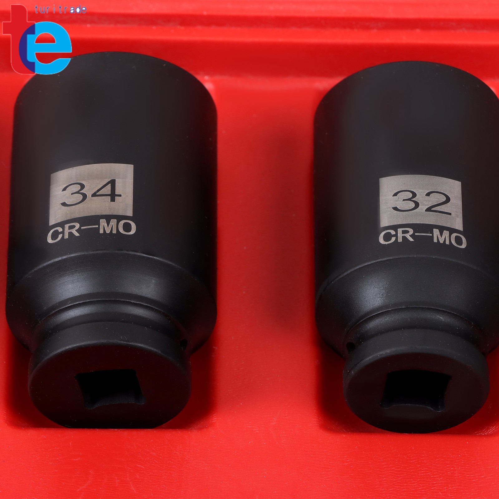 New 1/2″ Drive Deep Spindle Axle Nut Impact Socket Set 12 Point 30 32 34 36mm