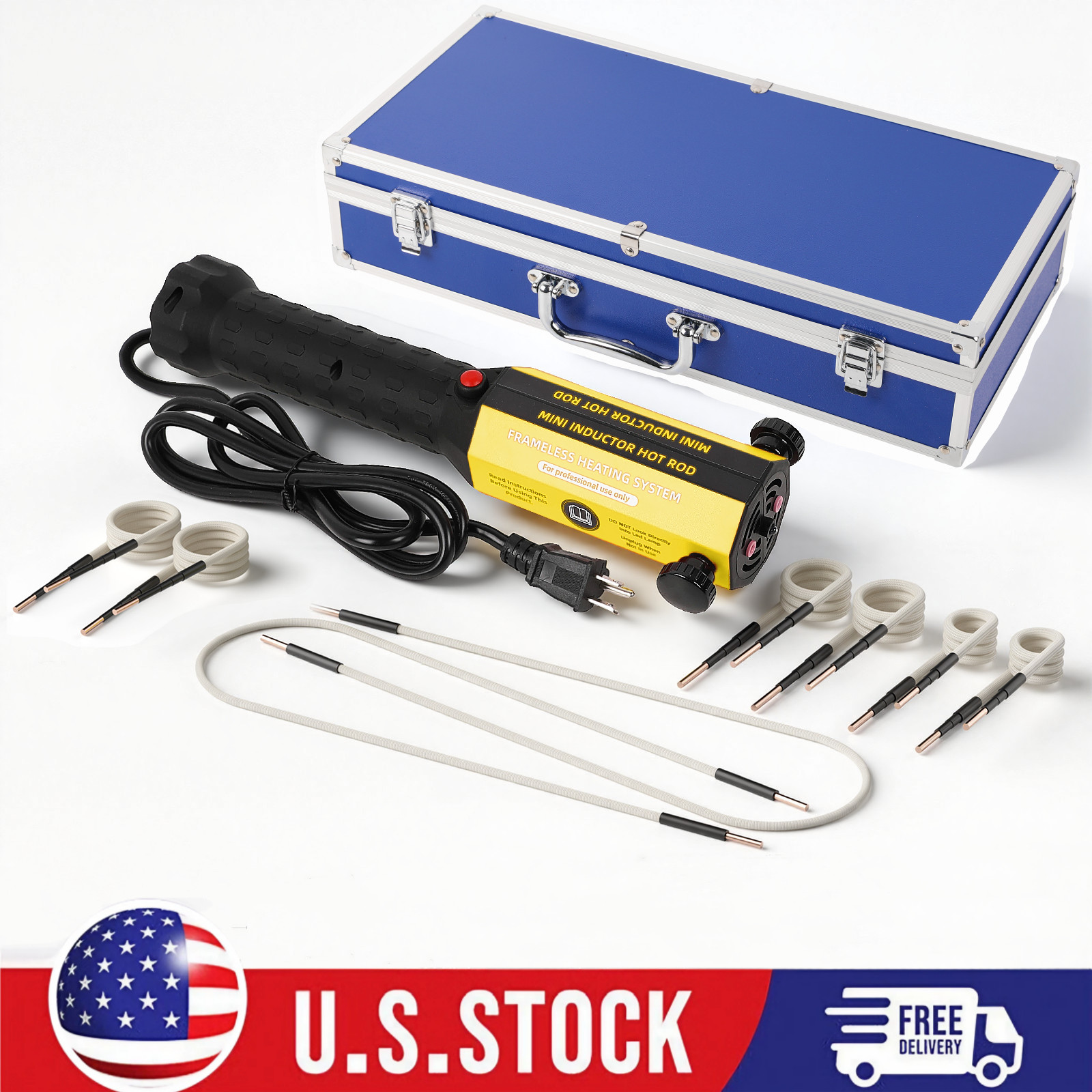 Upgrade Magnetic Induction Heater Kit 1200W No Flame Heat Induction Tool 8 Coils