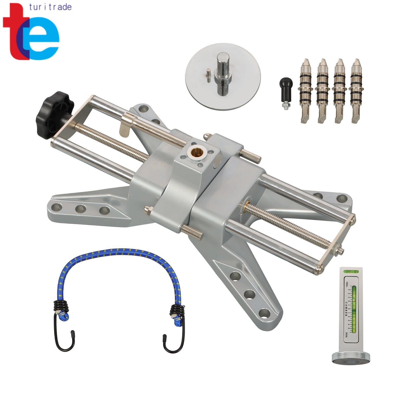 Universal Wheel Clamp & Magnetic Adapter for Precise Camber Caster Gauges
