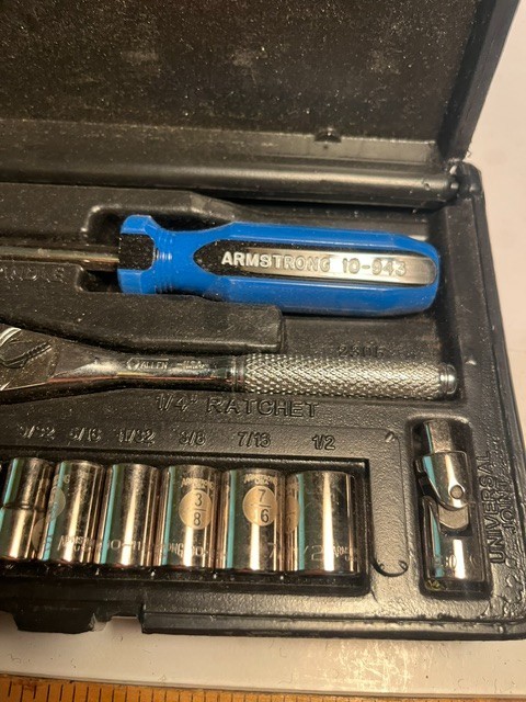 ARMSTRONG 1/4″ drive socket set 13 pcs with case USA