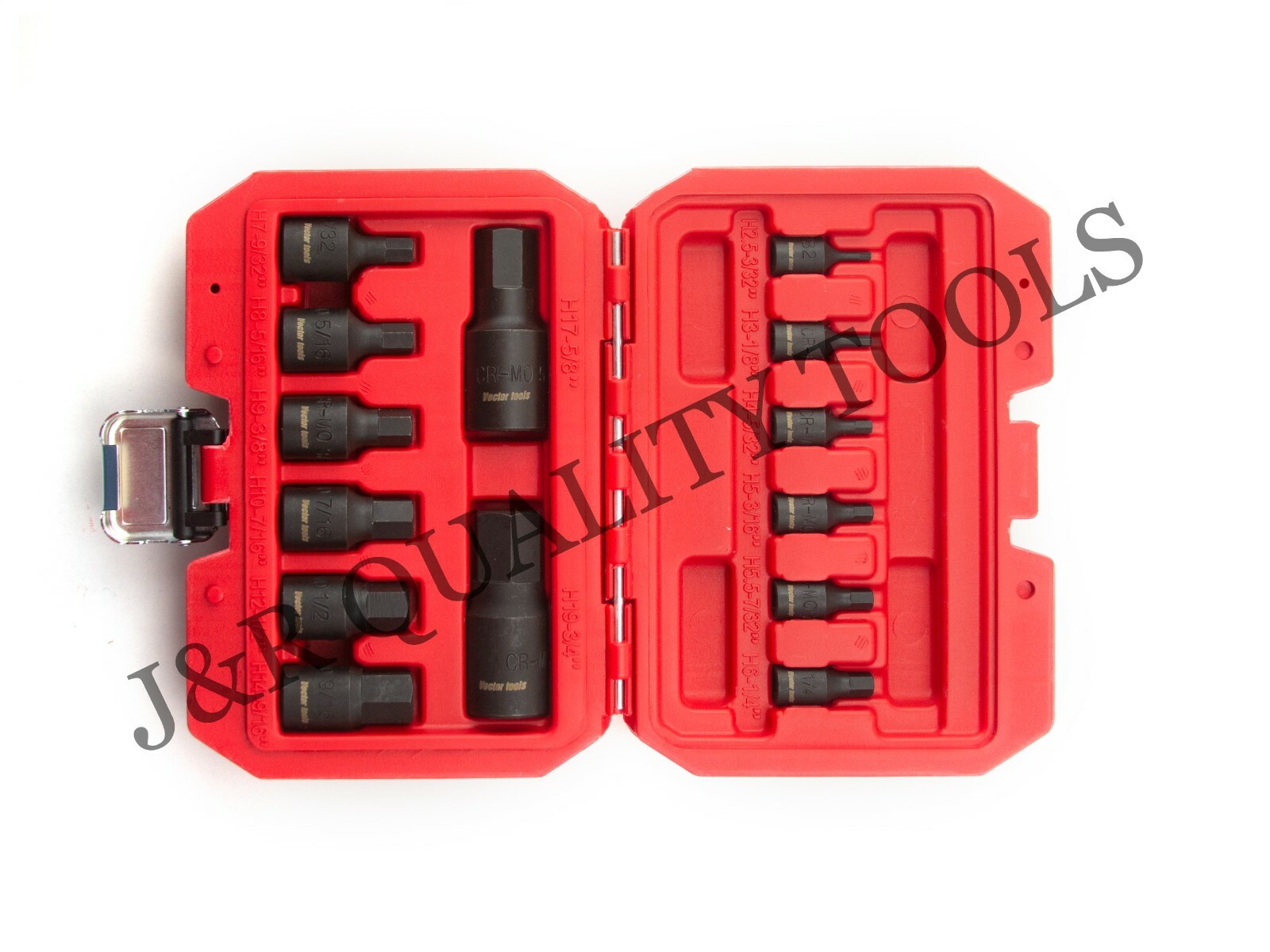Impact Socket Hex Bits 14pc SAE Standard Set Air Allen Driver Auto Tool