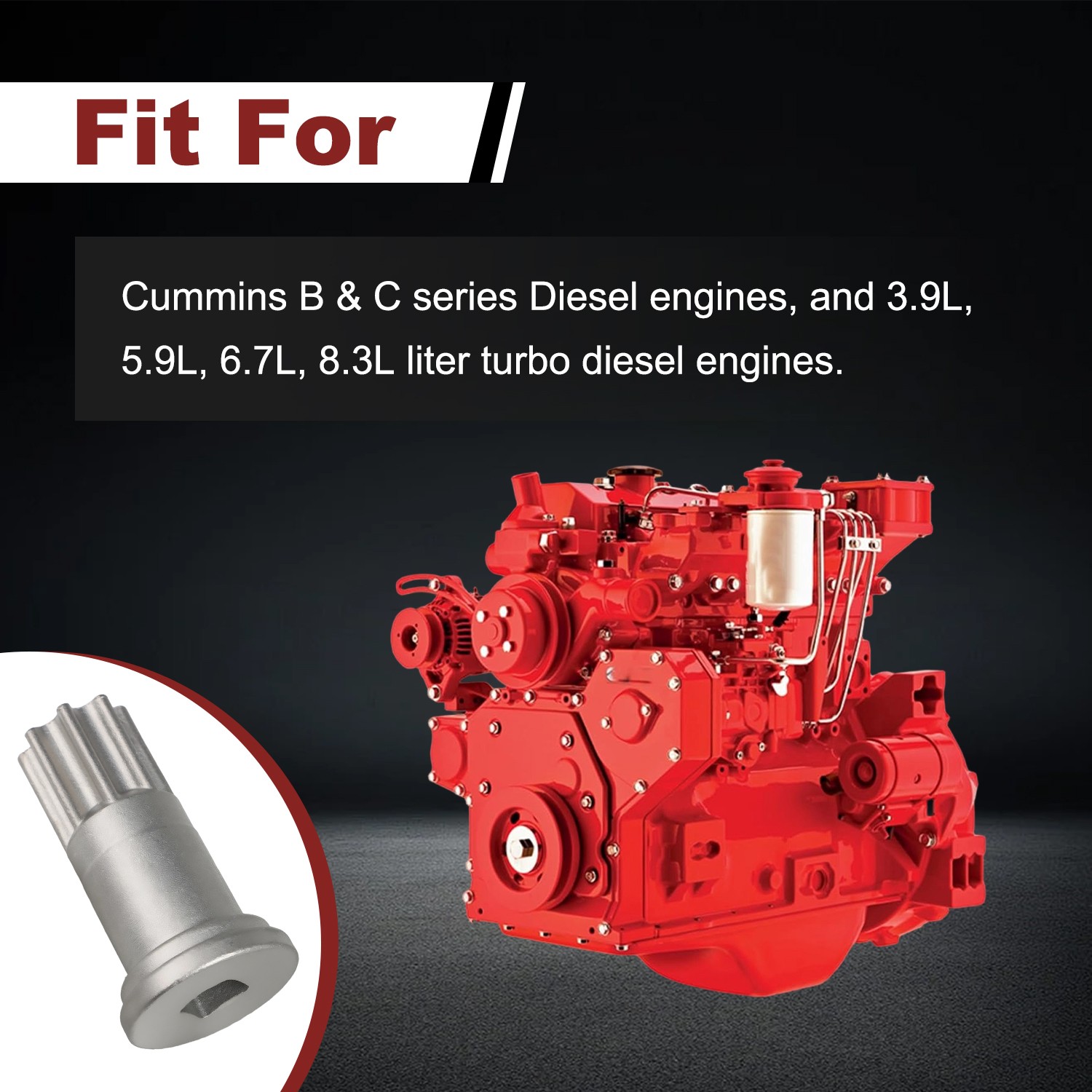 High Quality Engine Barring Tool Fits for Cummins Replaces 5299073 3824591A