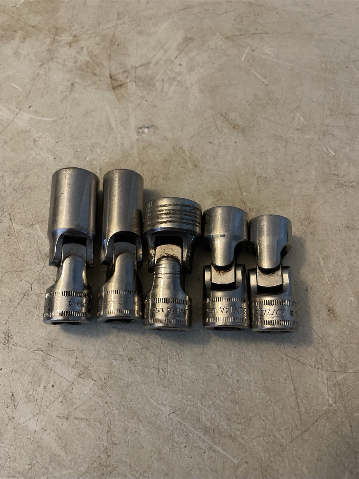SNAP-ON Tools 5 Pc 3/8″ FSUM 13, 15, 13A, 14A, 18A METRIC 6 Pt Swivel