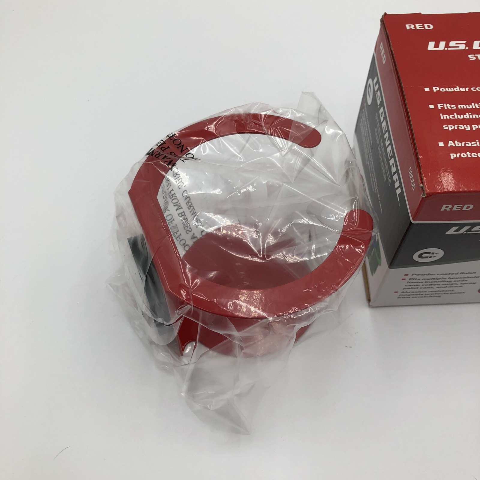 US General Steel Magnetic Cup Holder Magnetic Cup Holder Red 58555 Toolbox Acces