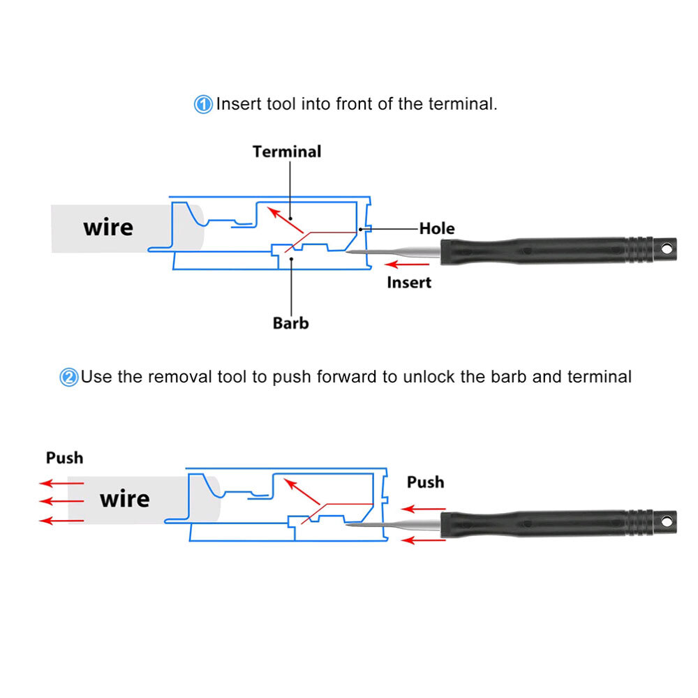 Car Plug Terminal Removal Tool Pin Needle Retractor Pick Puller Car Repair Tools