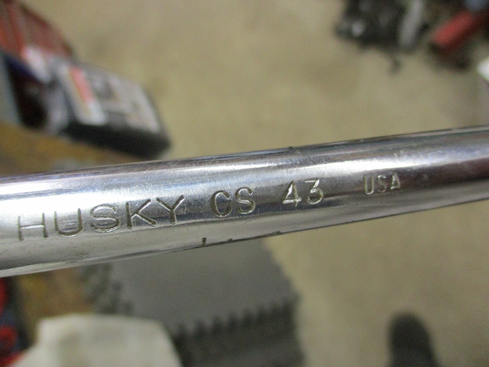 LOT of 2 Vintage HUSKY CB45 3/8″ Drive & CS43 1/2″ Drive RATCHETS USA HAS WEAR