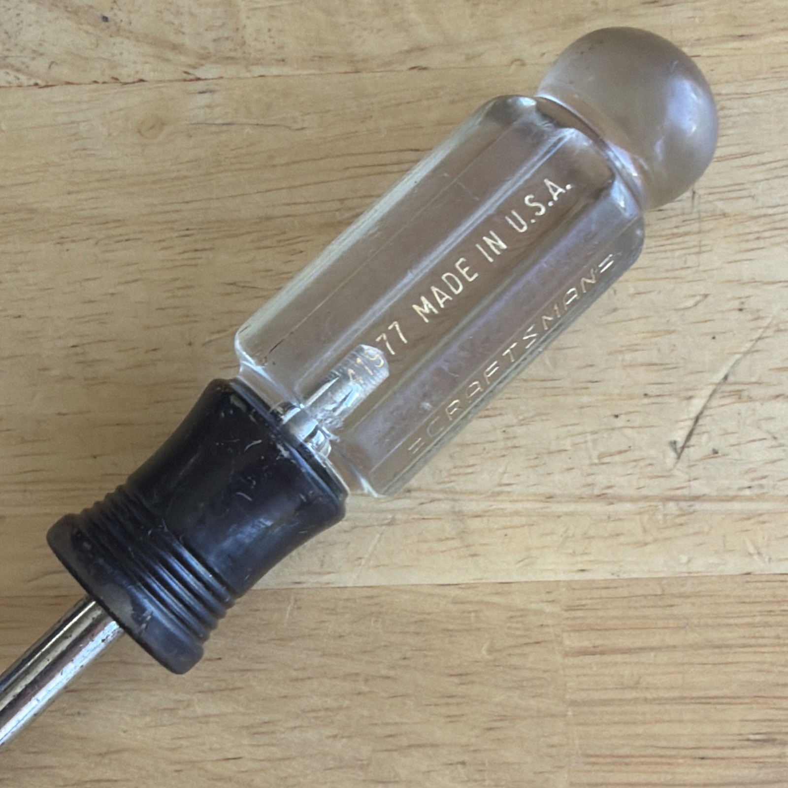 Craftsman Tools 3/16″ Nut Driver Black Clear Handle H Series 41977 Made in USA