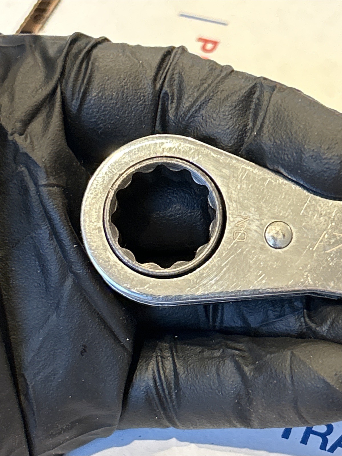 Snap On RBM1719C 17mm 19mm Ratcheting Double Box End Wrench