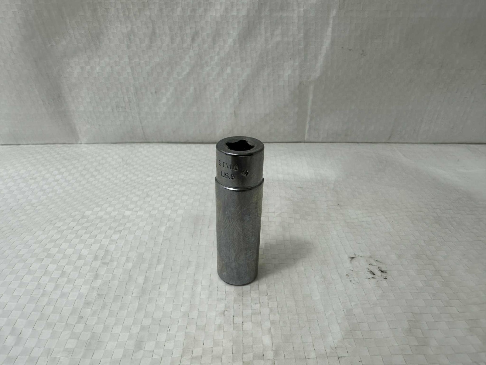 Snap-on STM14 7/16″ 3/8″ Drive Deep Socket — 6 Point — Made in USA