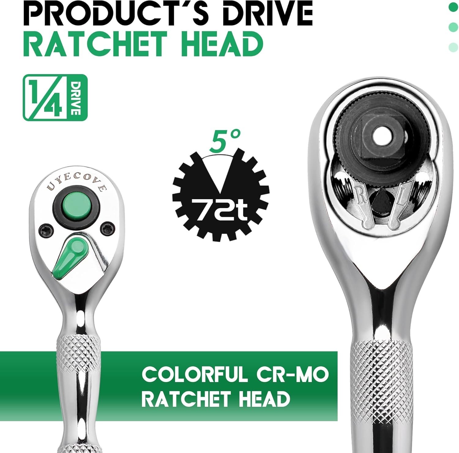 1/4 Inch Drive Ratchet Wrench, 1/4 Ratchet Wrench, 1/4 Drive Stubby Ratchet S…