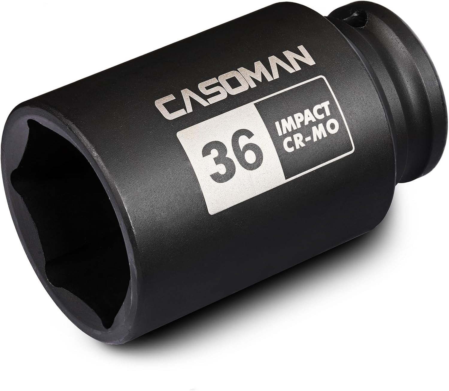 1/2″ Drive X 36 Mm Deep 6 PT Impact Socket, CR-MO, Drive 6 Point Axle Nut Socket