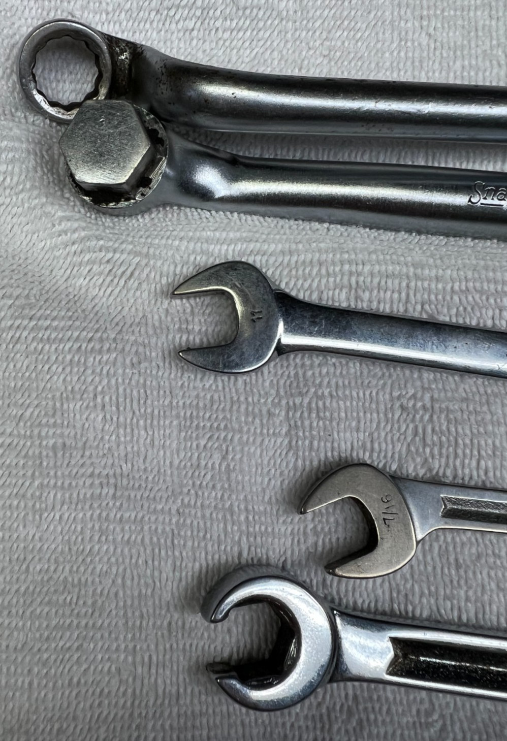 Snap on Wrenches Various Styles and Sizes Lot of 5
