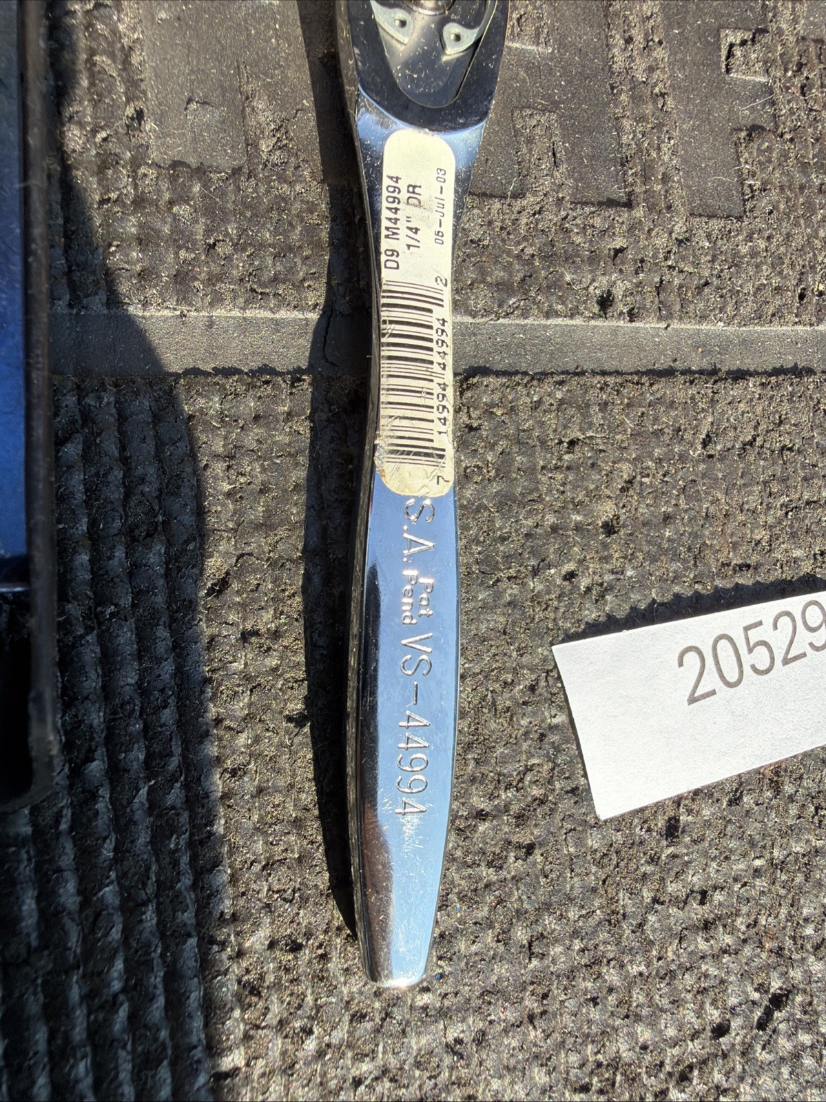 Sears Craftsman USA Nos 1/4” Drive Thin Profile FULL Polished Ratchet 44994 Vs