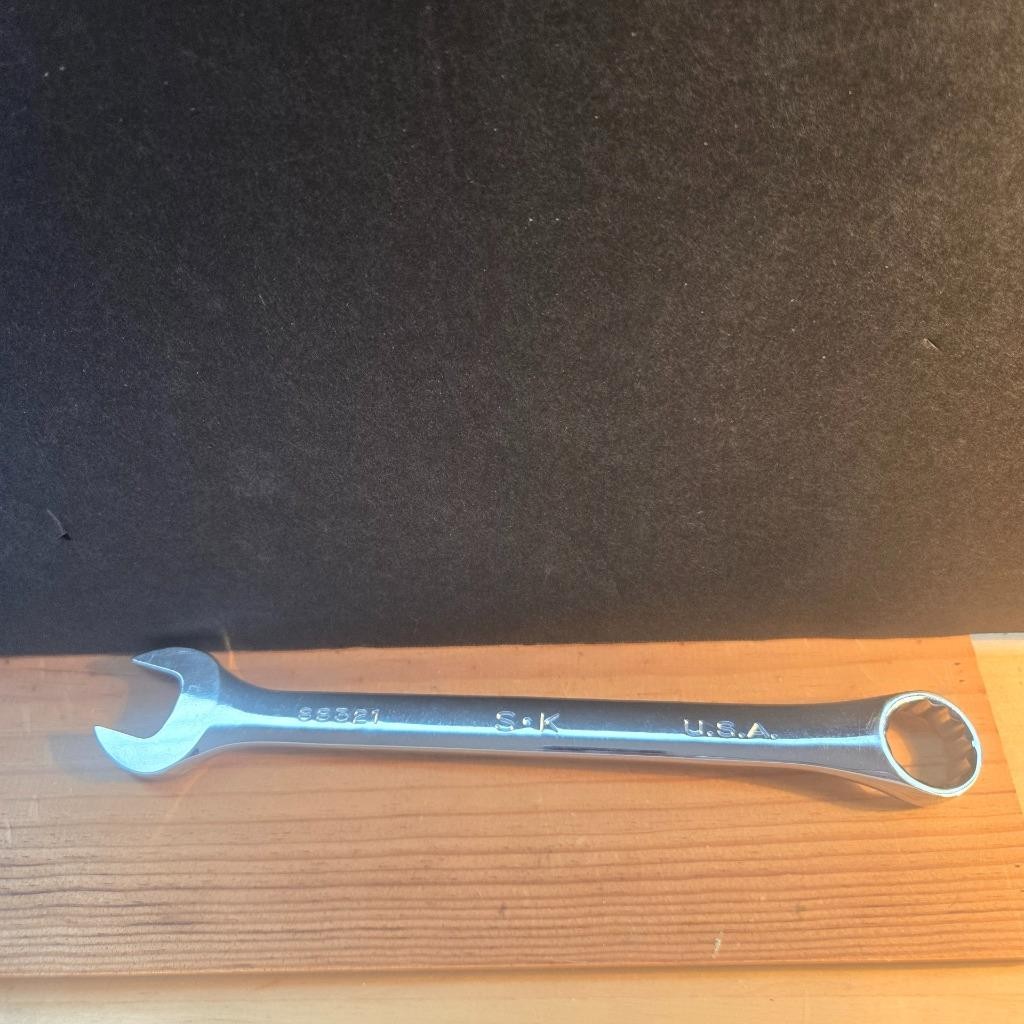 QUALITY S-K SK #88321 21MM METRIC COMBINATION POLISHED 12 POINT WRENCH
