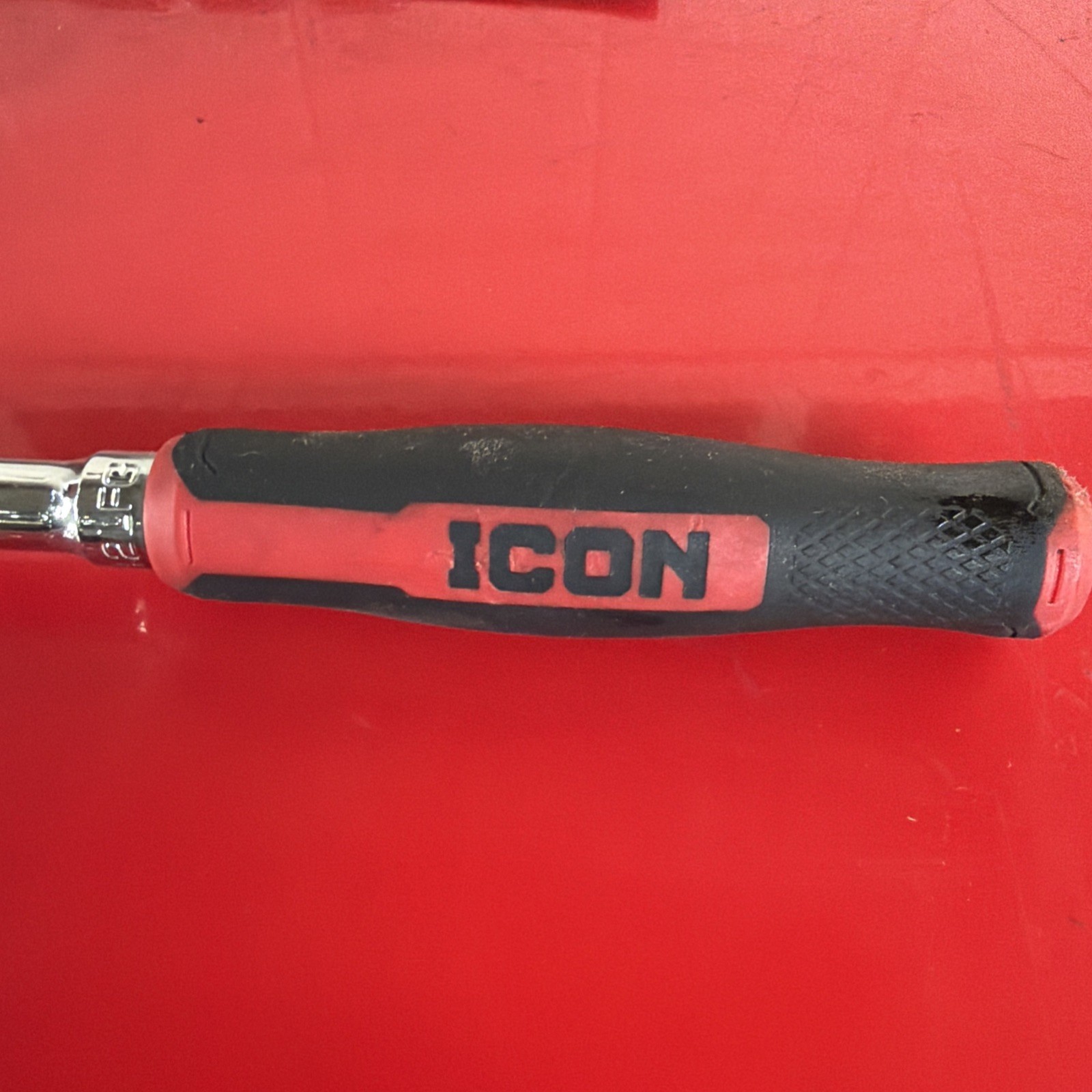 ICON G2 3/8 in. Drive, 14 in. Long-Reach Flex Ratchet with Comfort Grip