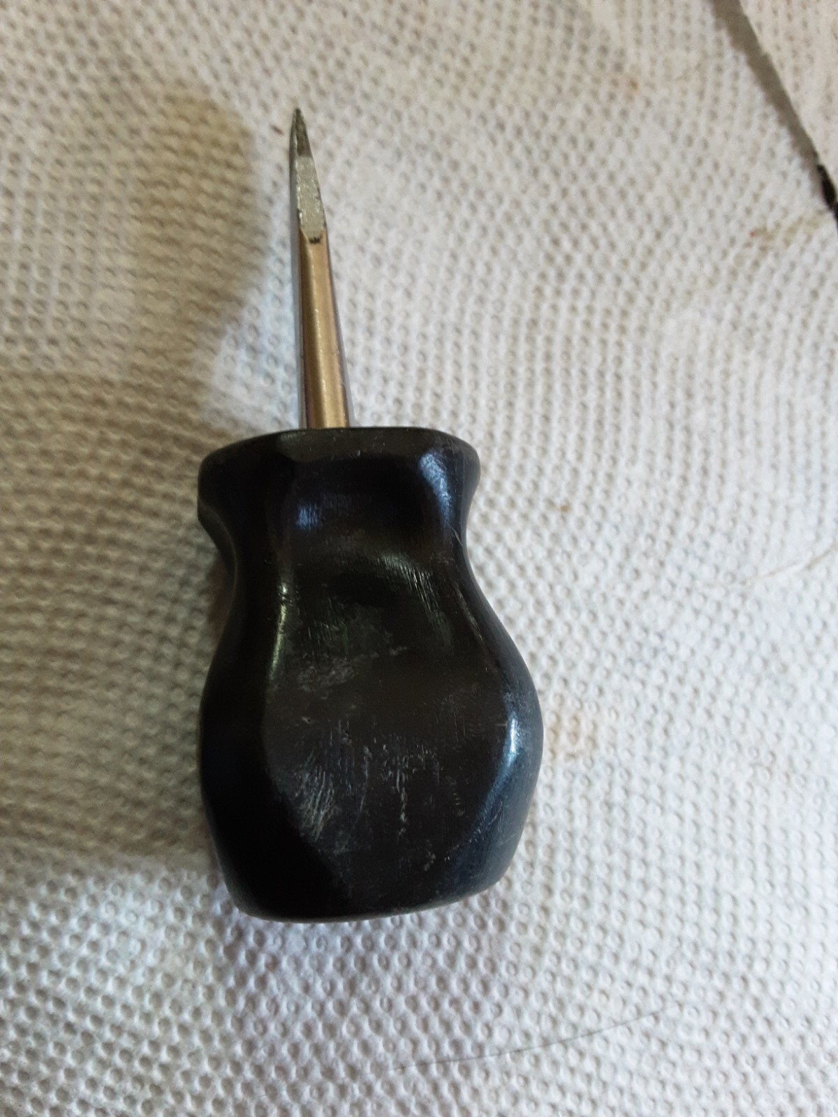 Snap On Stubby Slotted/Flat Tip 1/4″ Screwdriver W/Black Handle SDD1 pre-owned