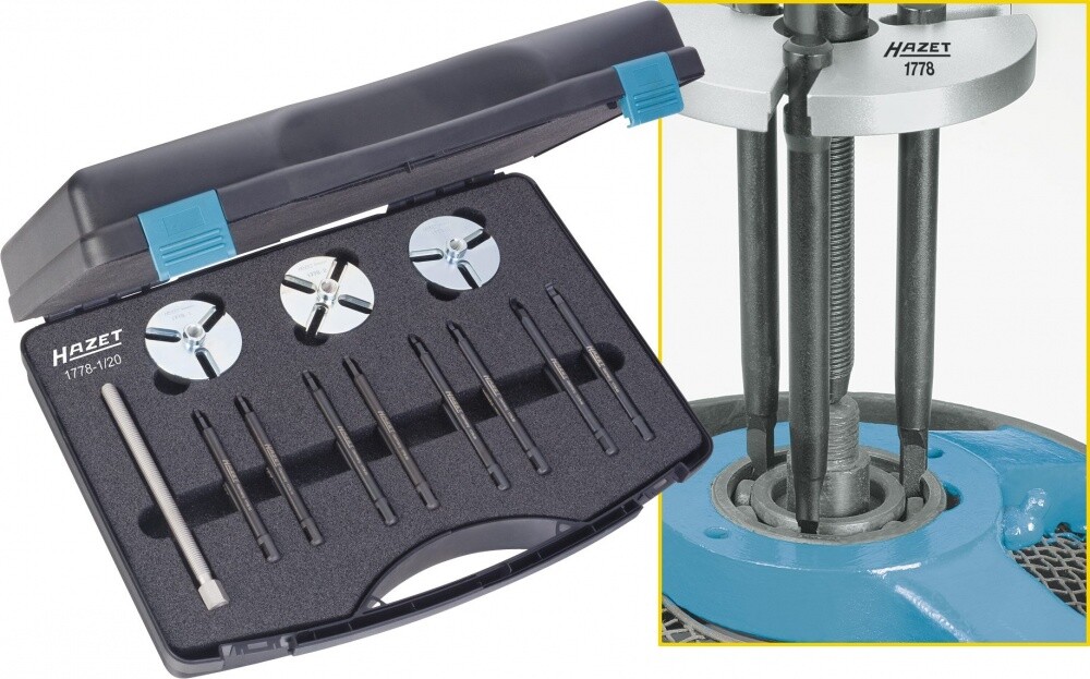 HAZET Ball Bearing Puller Set 40-Piece 1778-3/40