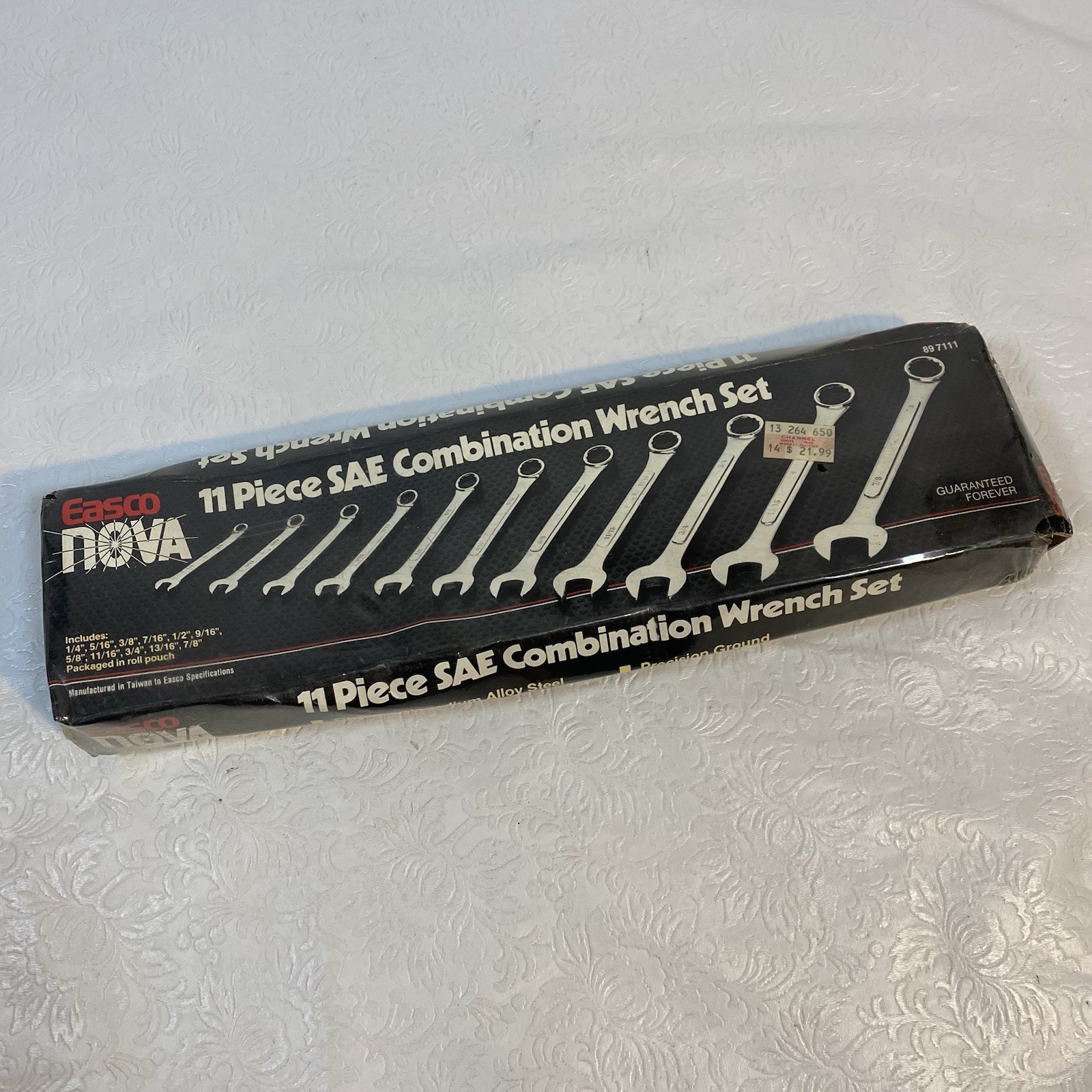 Vintage Easco Nova 11pc SAE Combination Wrench Set 897111 NOS Taiwan KD Tools