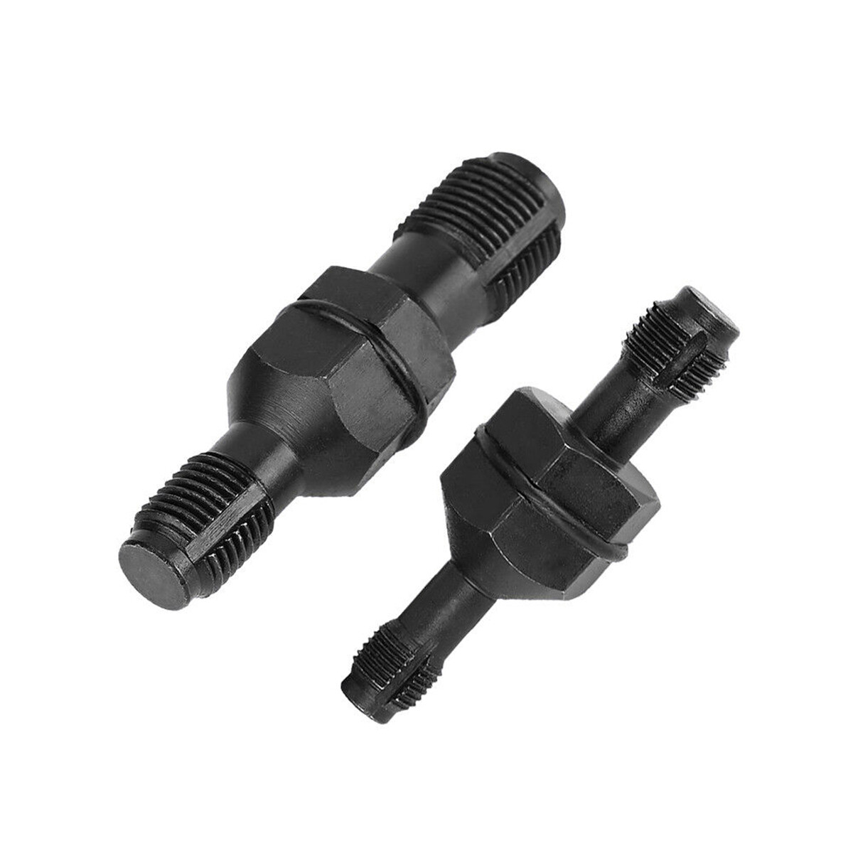 2PCS Spark Plug Hole Threader Chaser 14mm 18mm Re-threader Tap Repair Tool Set