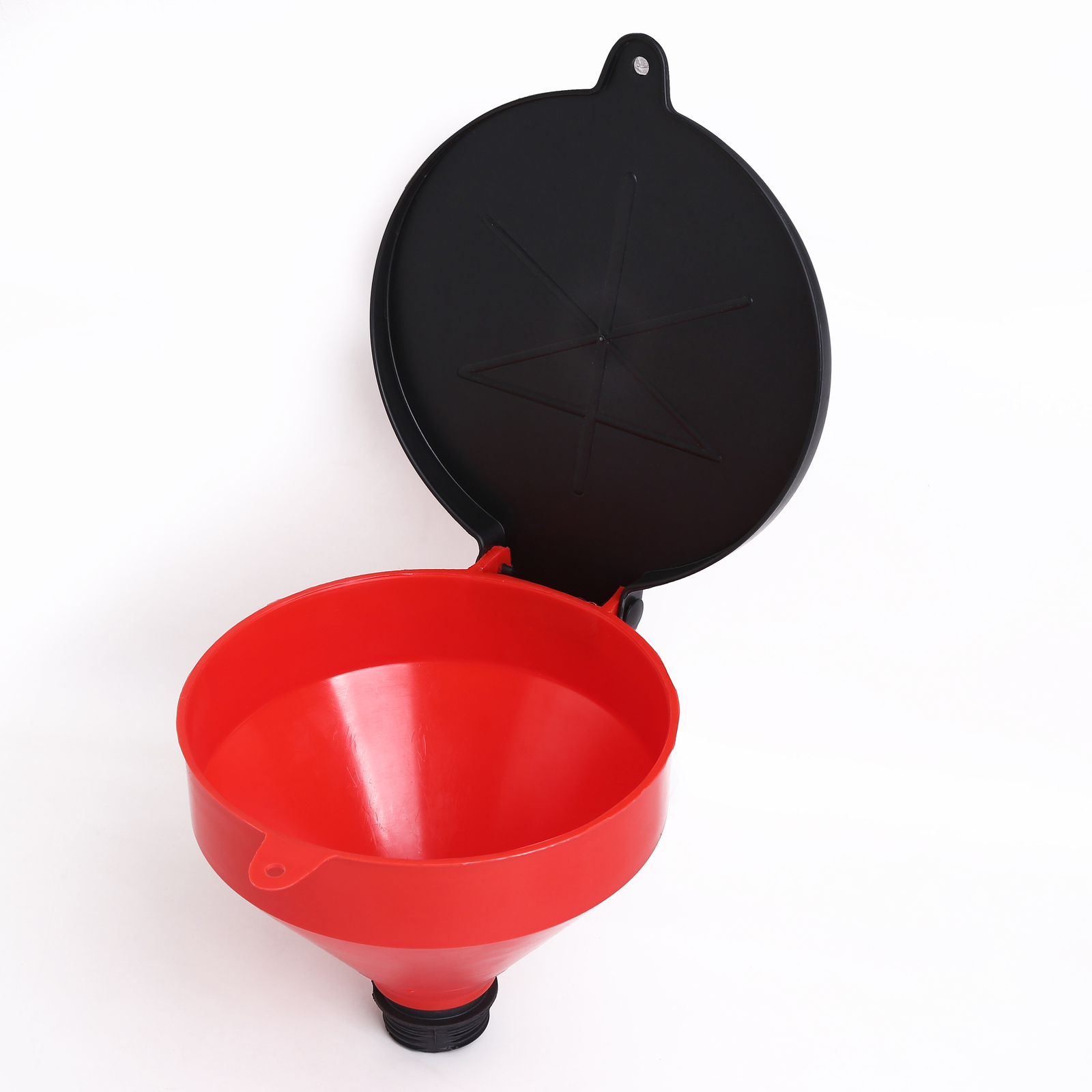 9.8″ Oil Drum Funnel with Grill Screen and Lockable Lid Spill-Free w/ Hang Hole