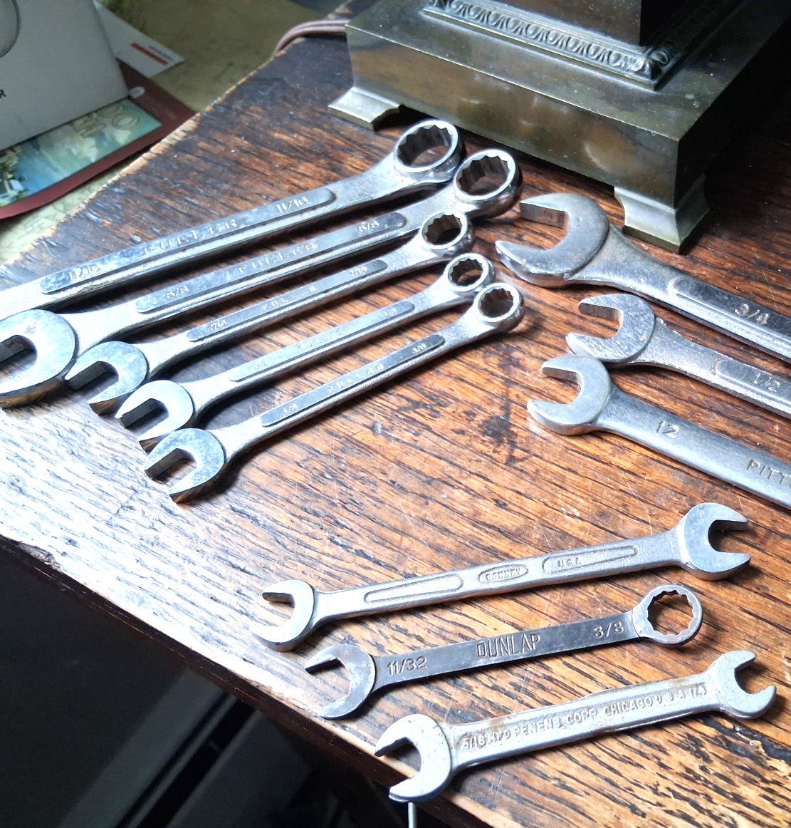 9-Multible Combination Wrenches Fuller Dunlap Bonney Pittsburgh Renes Corp Chi