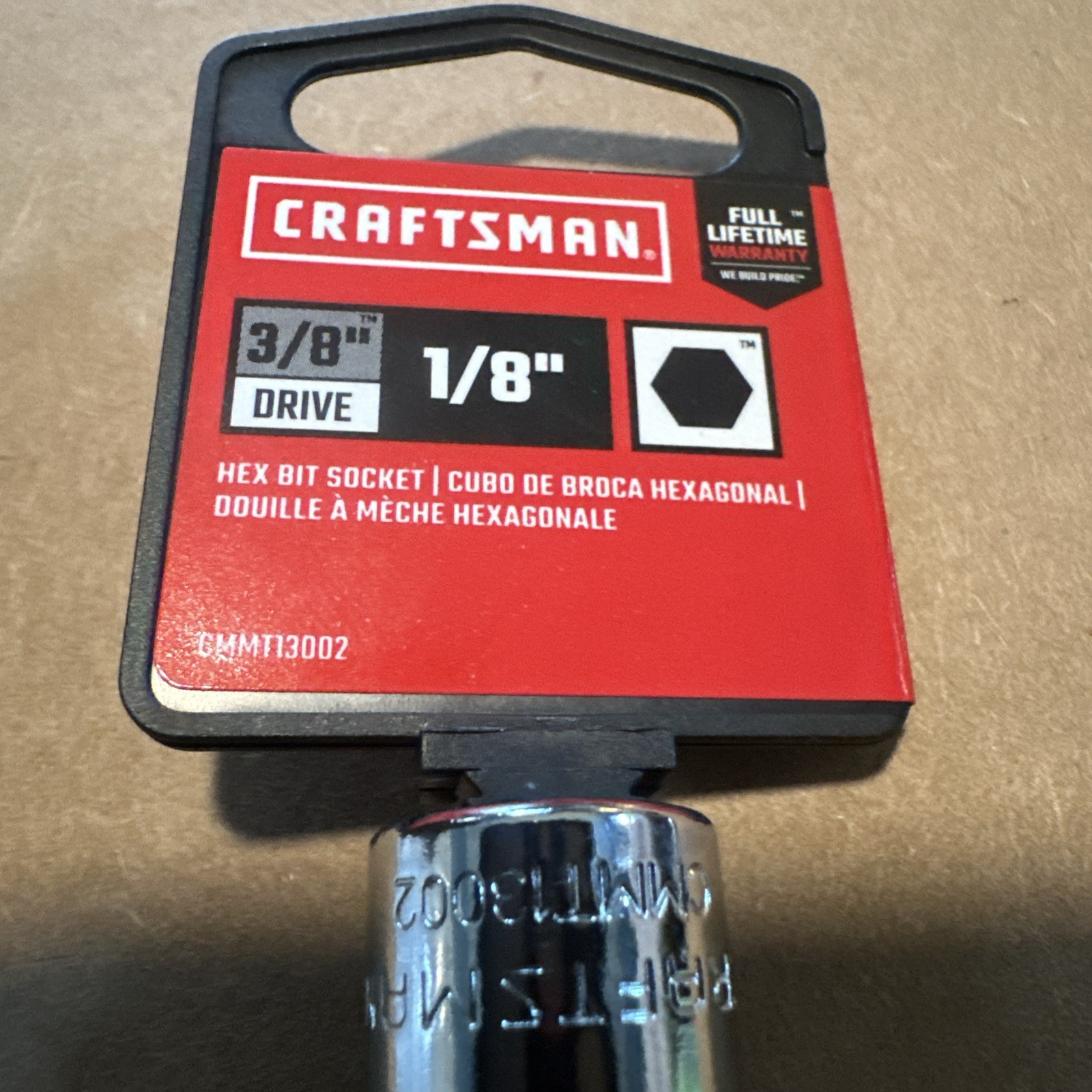 Craftsman CMMT13002 1/8” Hex Socket 3/8” Drive – Lifetime Warranty
