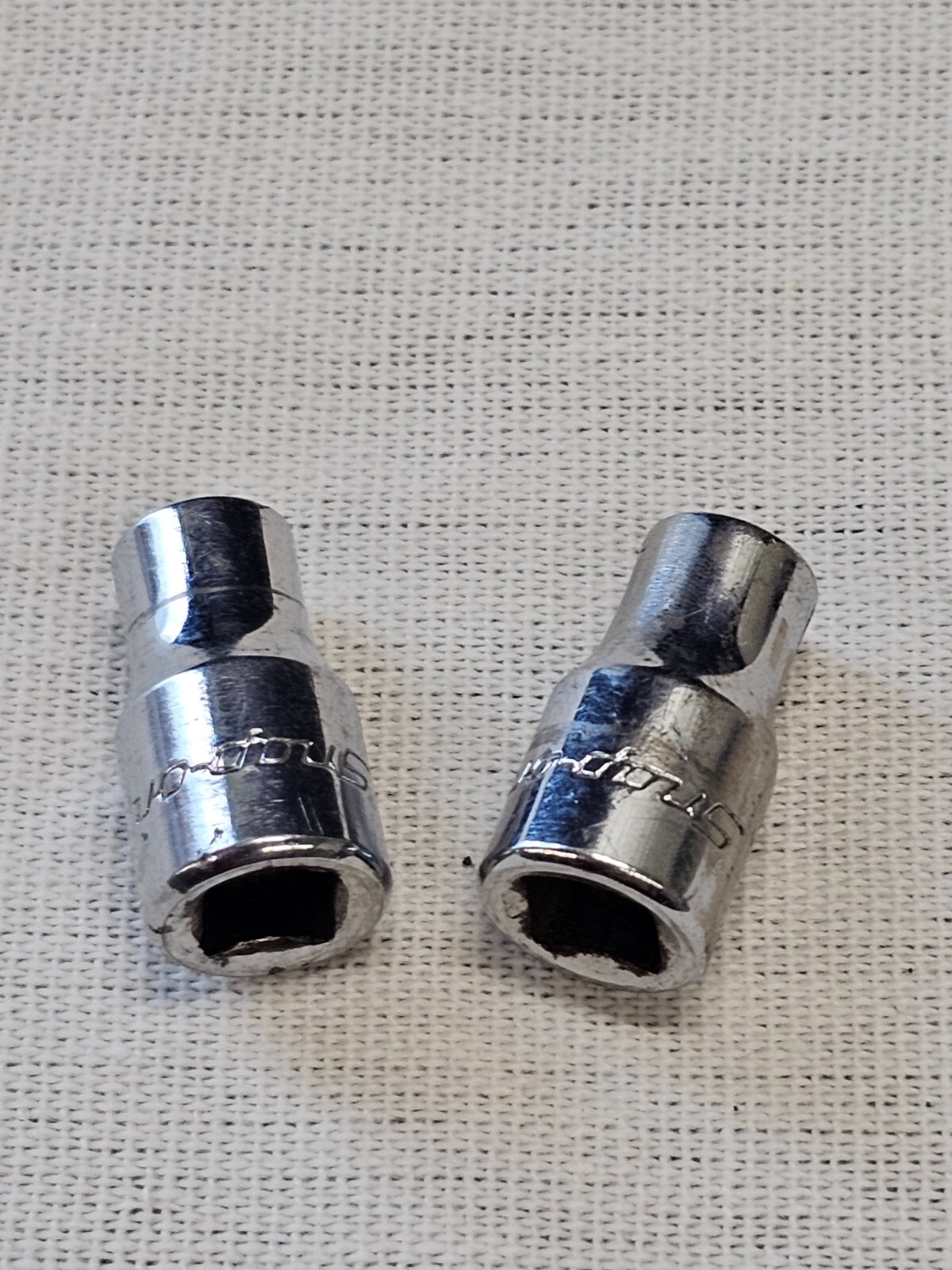 2 Snap-on Shallow Standard Socket Sae 12 6 Point 1/4″ Drive TMD8 TM8 1/4″ USA