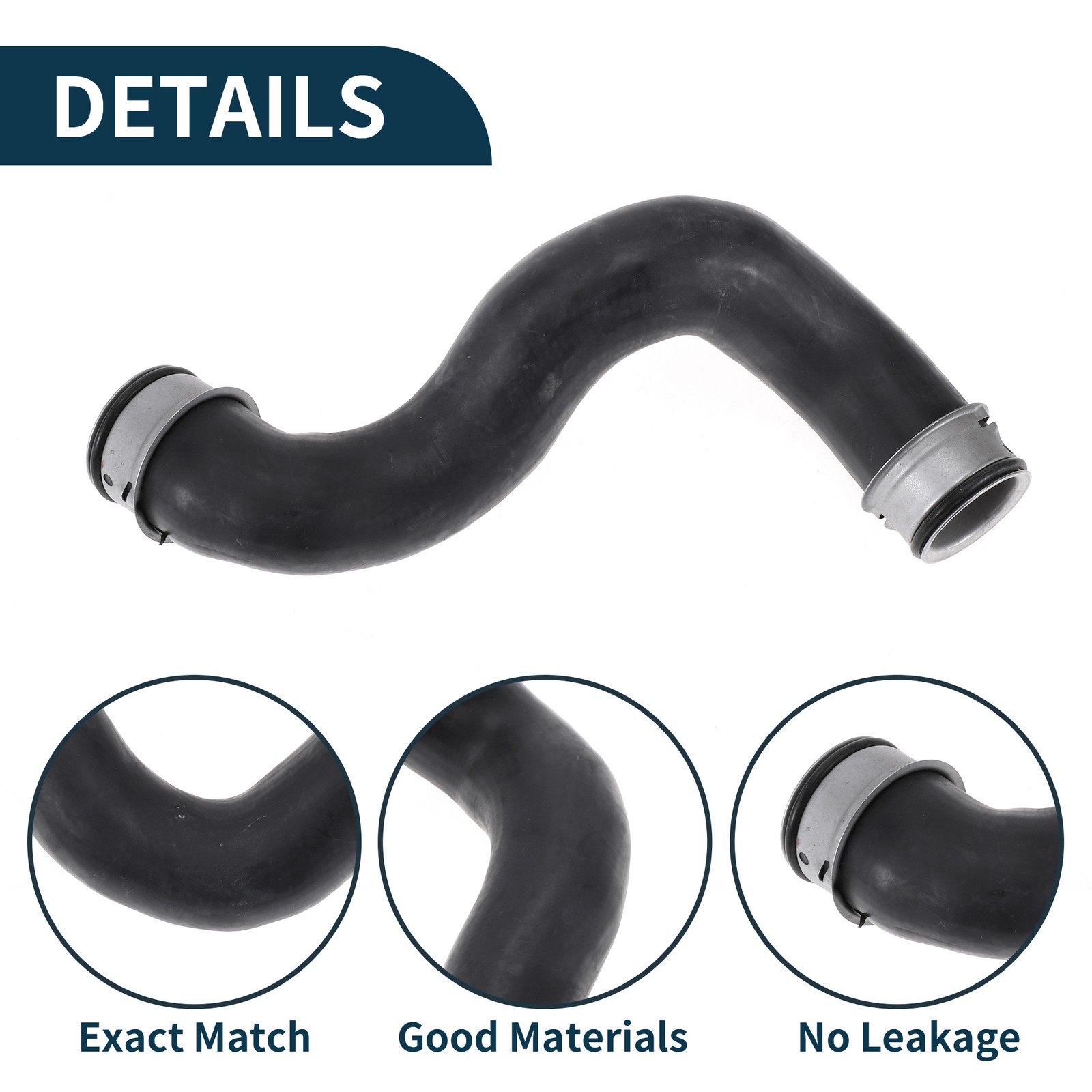 Radiator Hose for Mercedes-Benz C-Class 2008-24 N.A2045011682 Rubber 1pc