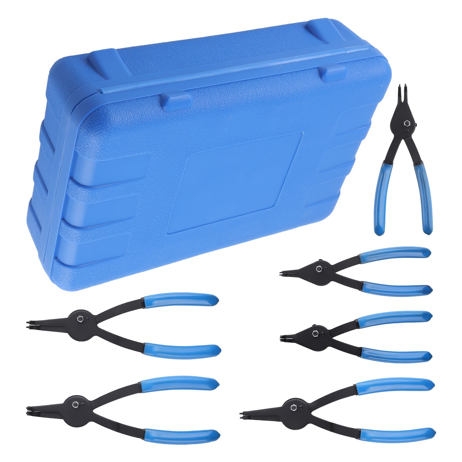 12pcs Kit Retaining Snap Ring Pliers Set Heavy Duty Fixed Tip 9inch Tip Pliers