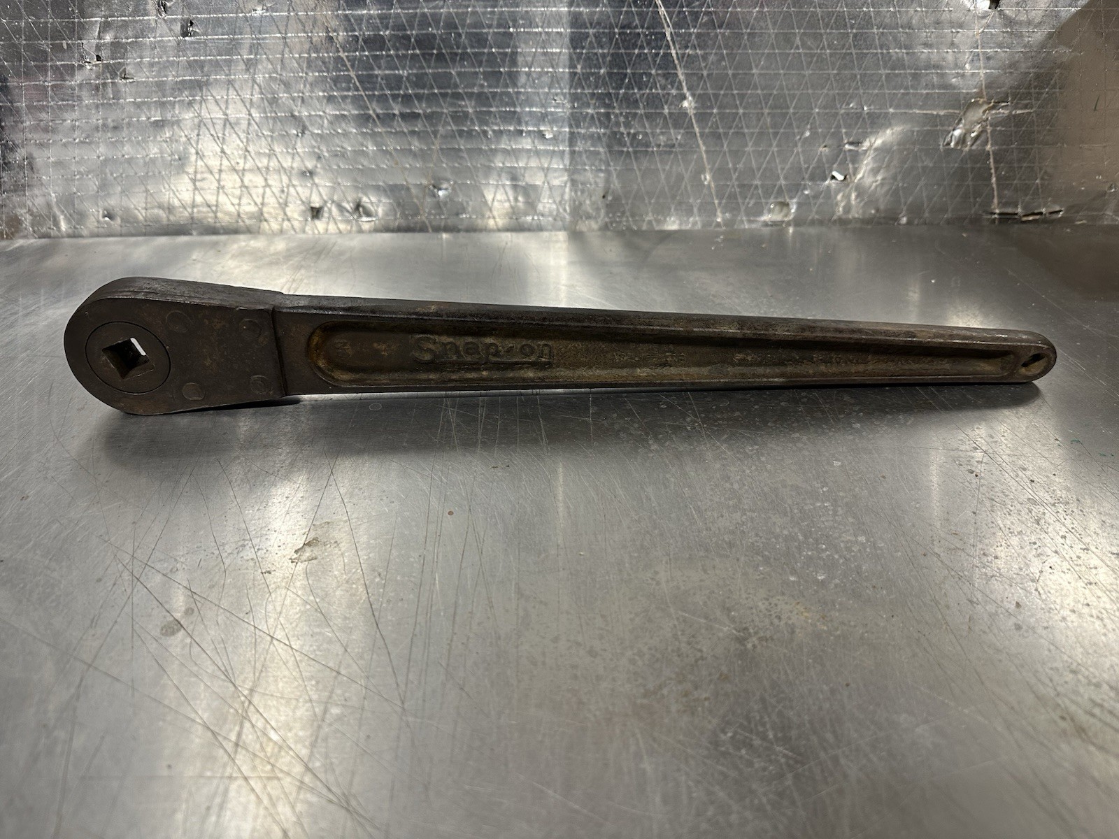 Rare 1920s Snap-On Tools Pre-Patent First Casting 5/8” Drive Push Thru Ratchet