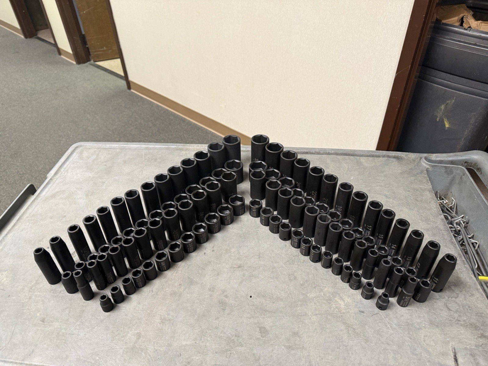 106 pc Six Point Impact Sockets SAE & Metric 3/8 & 1/2″ Drive Deep & Shallow Set
