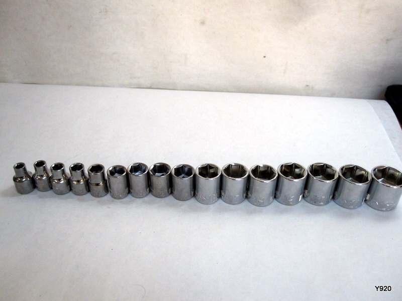 Craftsman set of 16pcs 6 point 6-10, 12-22mm MISSING 11mm