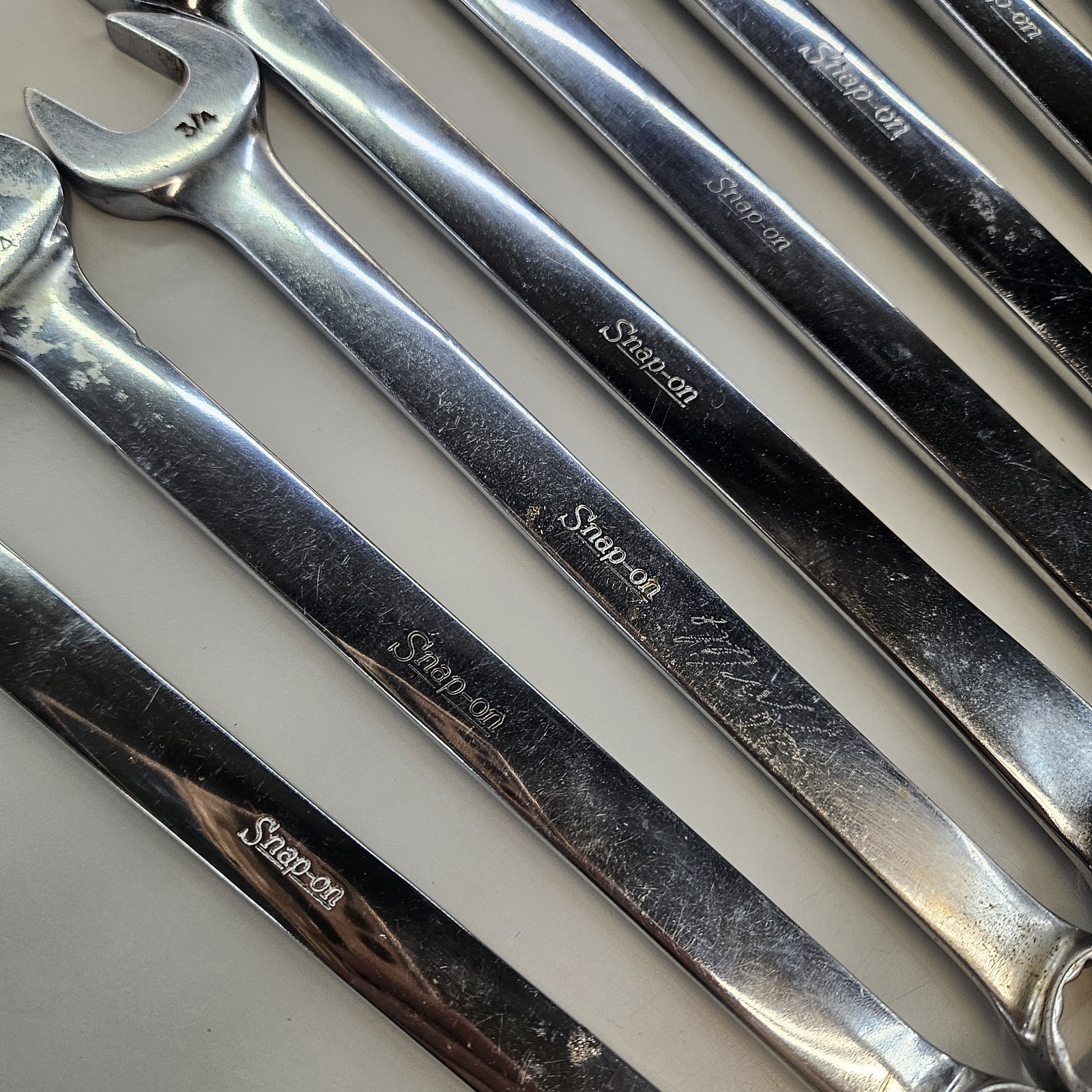 Snap-On Comb Wrench OEX Set 9 Piece SAE 12 Point 22,24,24,26,28,30,32,34,36